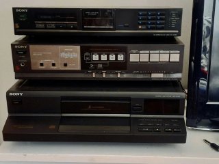 Amplificador Sony HI FI Vintage Negro