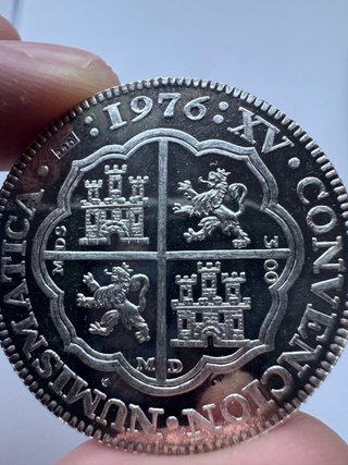 Medalla Plata XV Convención Numismática 1976