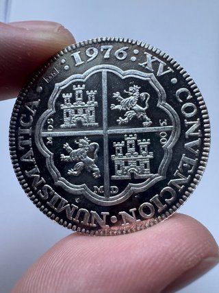 Medalla Plata XV Convención Numismática 1976