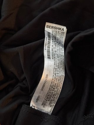 Falda midi negra Bershka con volantes y tiras