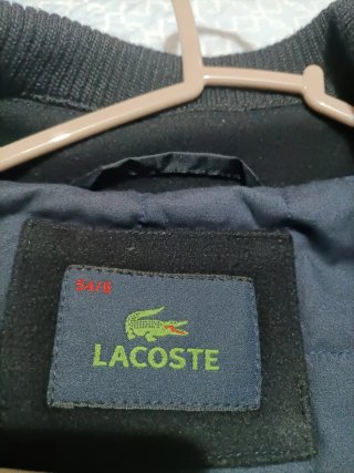 Chaquetón Lacoste Negro Talla XL