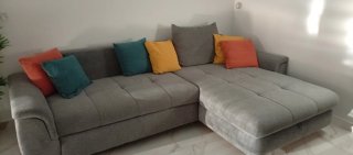 Sofá Chaise Longue Gris