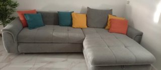 Sofá Chaise Longue Gris