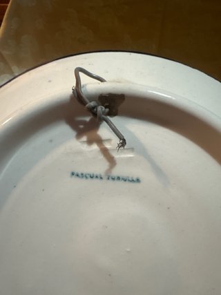 Plato de cerámica Manises Pascual Zorrilla