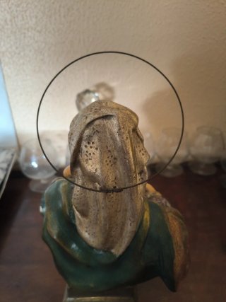 Figura de Virgen con Niño en Escayola