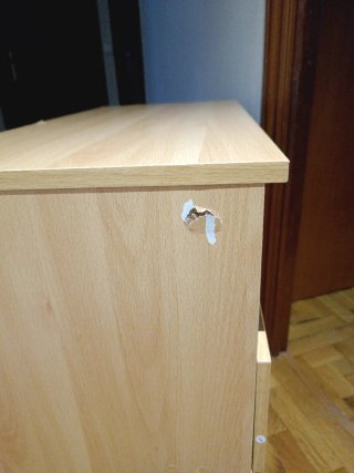 Cómoda 4 cajones madera clara