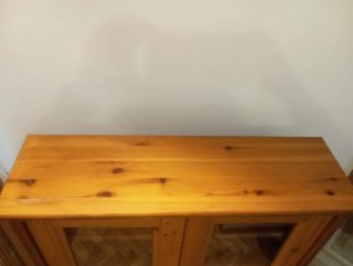 Vitrina de Madera Puertas de Cristal IKEA Leksvik