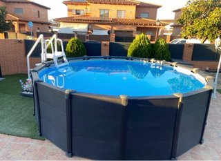 Piscina Intex Graphite Redonda 4,78 x 1,24m