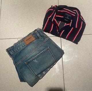 Conjunto Camisa y Pantalón Corto Talla L