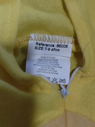 Disfraz de Pikachu para 7-8 años