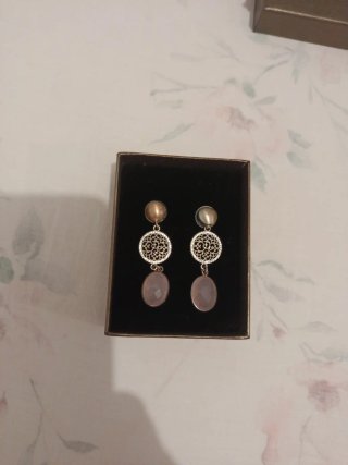 Conjunto bisutería: pendientes, pulsera y anillo