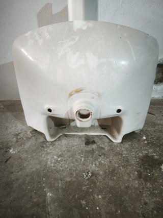 Lavabo 60cm de Porcelana con Pedestal