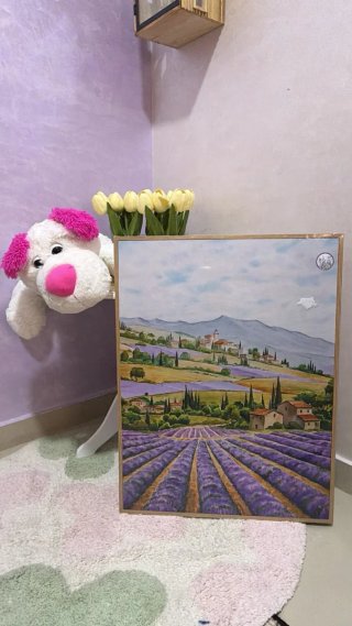 Cuadro Paisaje Campos de Lavanda