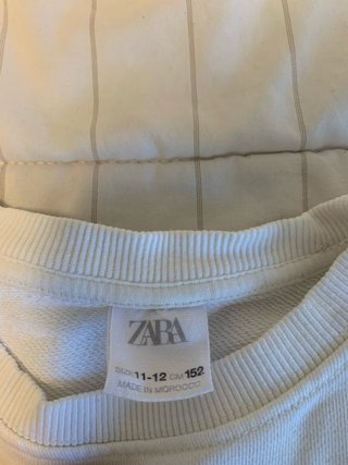 Sudadera Blanca Zara New York