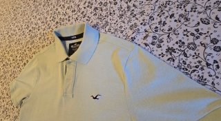 Polo Hollister Verde Talla M