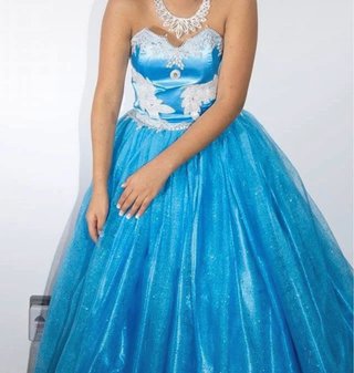 Vestido de Quinceañera Azul