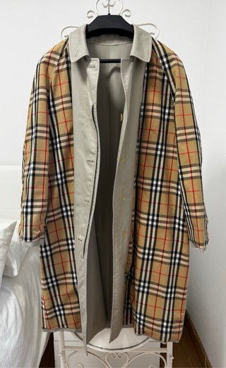 Burberry Gabardina Beige Trench Hombre Mujer L 50