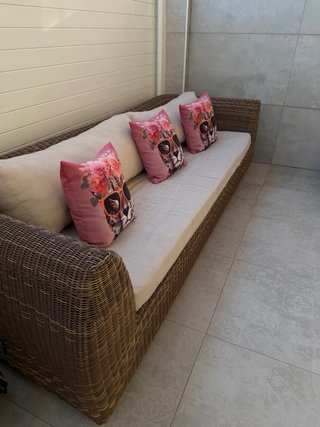 Sofá de Exterior de Ratán
