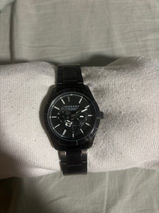 Reloj Analógico Viceroy Hombre Negro plateado