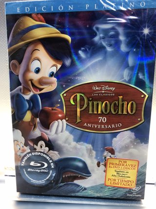 Dvd, Nuevo Precintado, Pinocho, 70 Aniversario