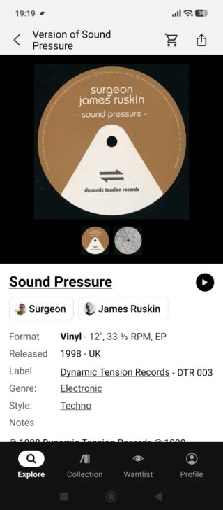 Vinilo Surgeon & James Ruskin - Sound Pressure