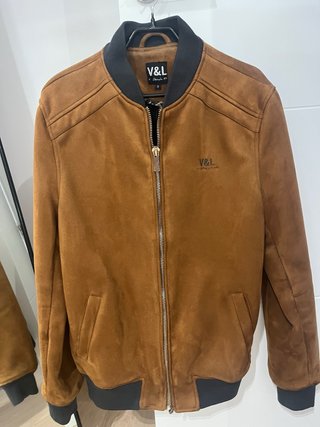 Cazadora de ante V&L marrón