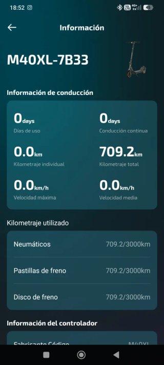 Patinete Eléctrico Bongo M40XL 700W