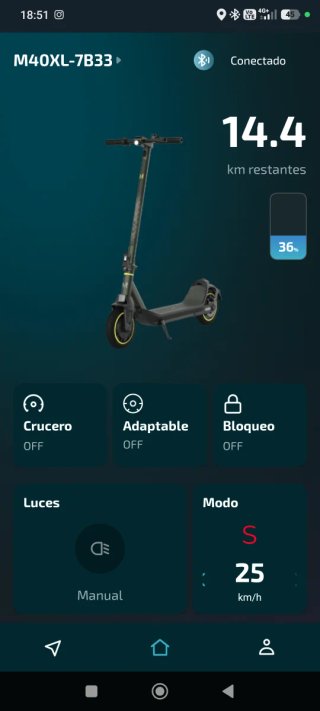 Patinete Eléctrico Bongo M40XL 700W