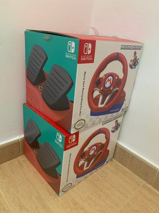 2 Volantes Mario Kart Racing Wheel Pro Mini