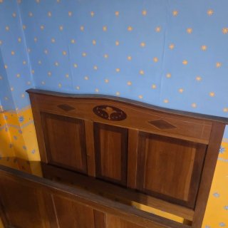 Cabecero de Cama Antiguo de Madera