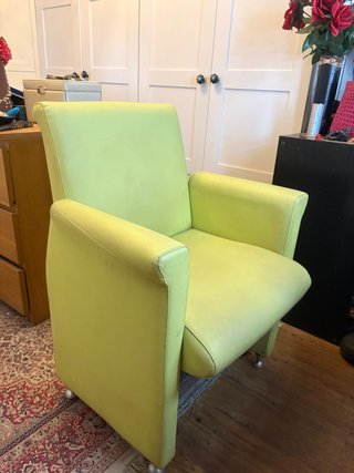 Sillón Diseño Moderno Verde Lima