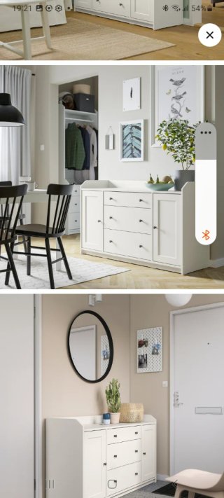 Aparador HAUGA Ikea Blanco