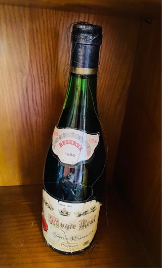 Botella Vintage 1956 año Bodegas Riojanas