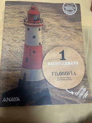 Libro de filosofia 1º de Bachillerato