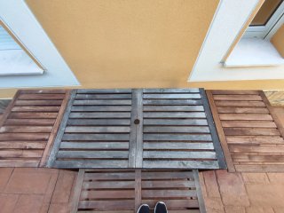 Mesa extensible jardín con banco