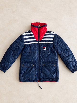 Plumas Fila Mujer Talla M Azul y Rojo