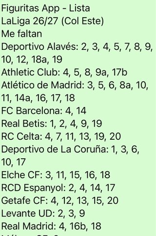 Intercambio cromos! Álbum Panini Liga Este 2026-27