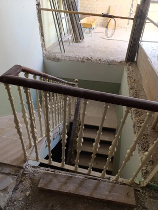 Barandilla de Escalera en Hierro Macizo