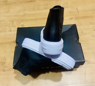 Converse Negras Plataforma Talla 35