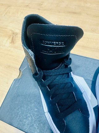 Converse Negras Plataforma Talla 35