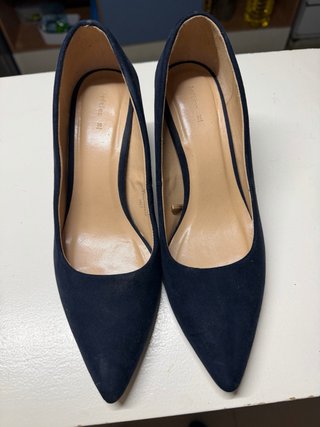 Zapatos de tacón azul Lefties talla 38
