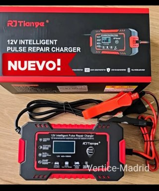 CARGADOR de Baterías Coche Moto 12V 6A Electrónico