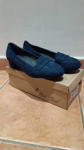 Zapatos Salón Azul Marino Best Shoes Talla 39