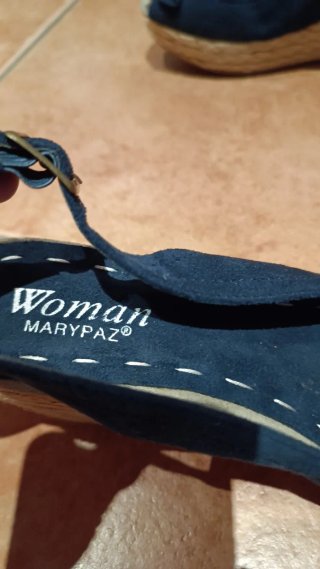 Sandalias Plataforma Woman Mari Paz Azul