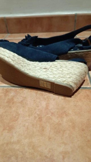 Sandalias Plataforma Woman Mari Paz Azul