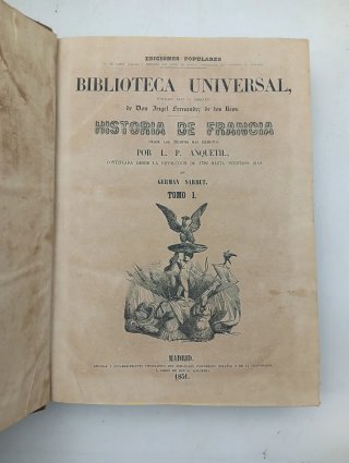 Libro antiguo Historia de Francia 1851