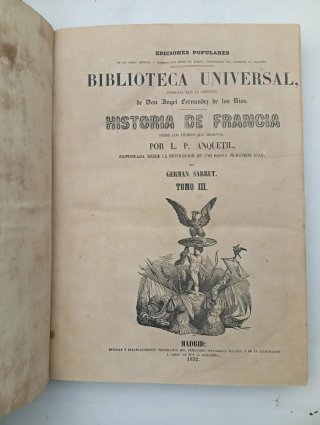 Libro antiguo Historia de Francia 1851