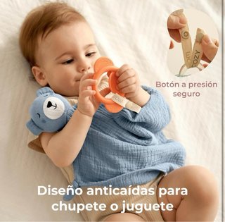 Pañuelo muselina bebé azul