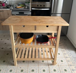 Isla de cocina IKEA FÖRHÖJA con 2 cajones
