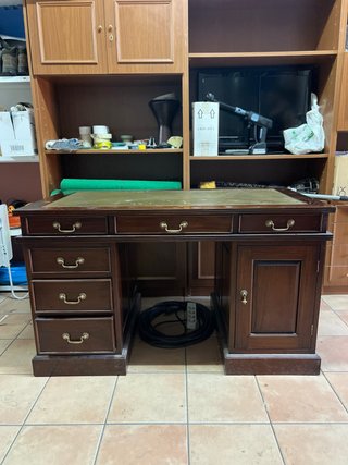 Mesa de oficina de madera maciza